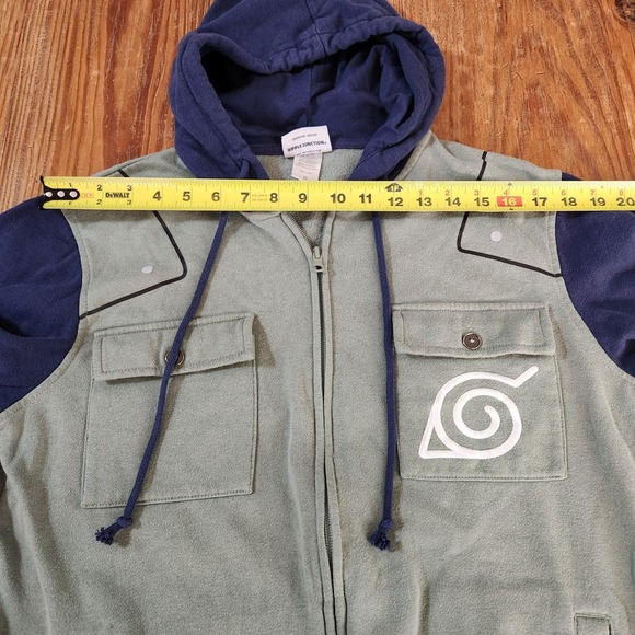 Naruto Shippuden Kakashi Hatake Full Zip Hoodie‎ Hot Topic Men's Unisex Medium - Picture 11 of 13